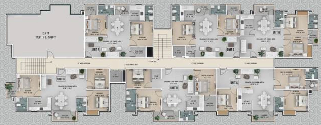Floor Plan of Baruah Royal Residency in Jalukbari, Guwahati - Image 430193