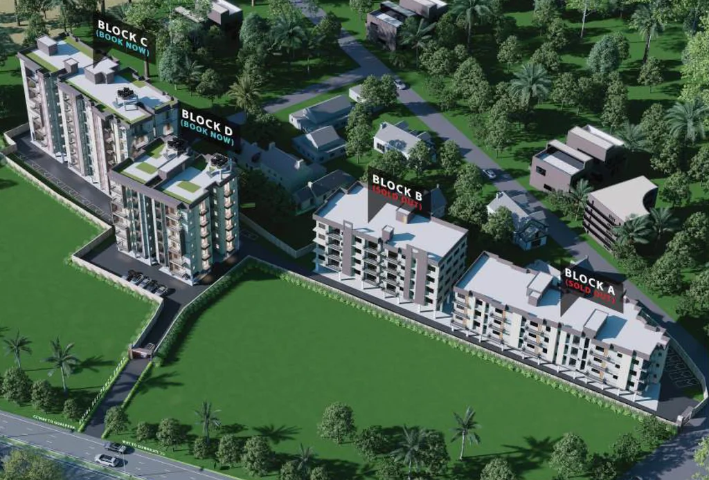 Master Plan of Baruah Royal Residency in Jalukbari, Guwahati - Image 430194