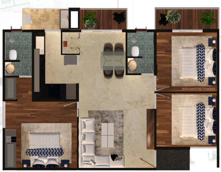 3 BHK Flat in Prakruthi Nandi Brindavan in Uttarahalli, Bangalore - Image 929134