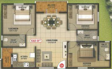 3 BHK Flat in Rakshitha Residency in Kalyan Nagar, Bangalore - Image 929148