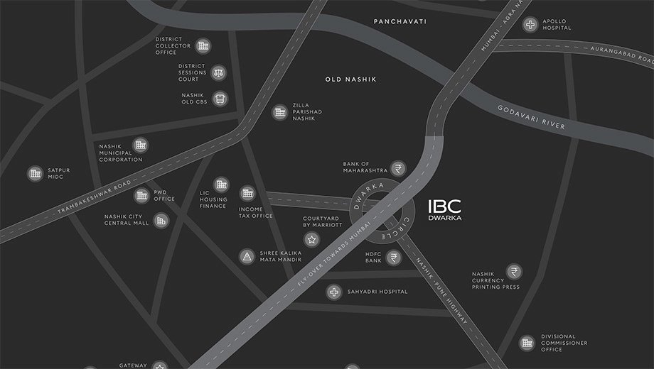 Location of Iconic Business Centre in Dwarka, Nashik - Image 430069