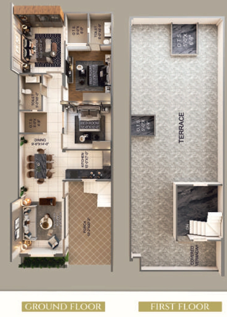3 BHK House/Villa in RR Orchid Estate in Kanpur Road, Lucknow - Image 929118