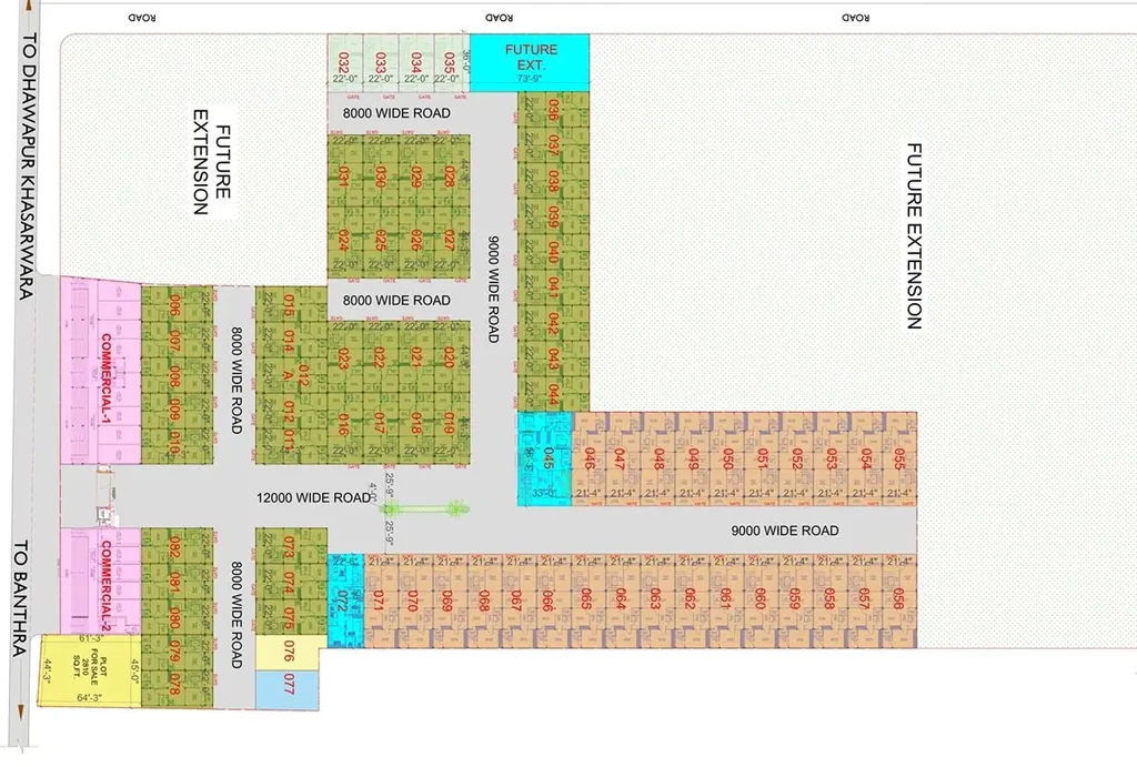 Master Plan of RR Orchid Estate in Kanpur Road, Lucknow - Image 430112