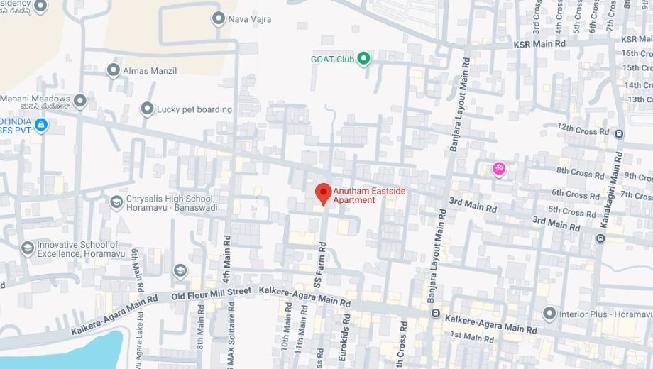 Location of Indar Anutham Eastside in Horamavu, Bangalore - Image 430170