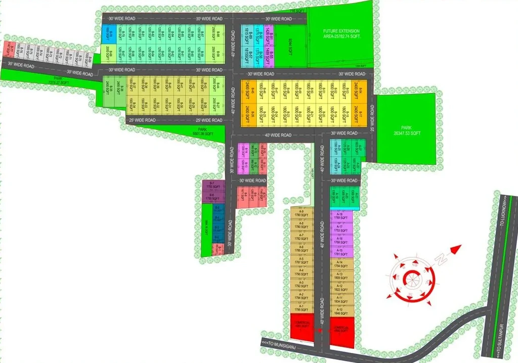 Master Plan of Sky City in Sultanpur Road, Lucknow - Image 430239