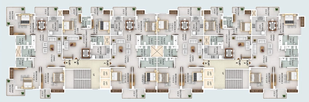 Floor Plan of Samriddhi Nirvana in Beharbari, Guwahati - Image 430765