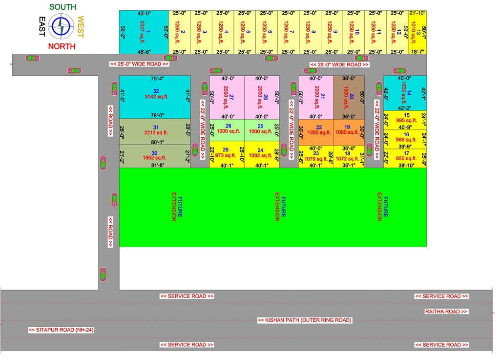Master Plan of Skyline 1 in null, Lucknow - Image 430247