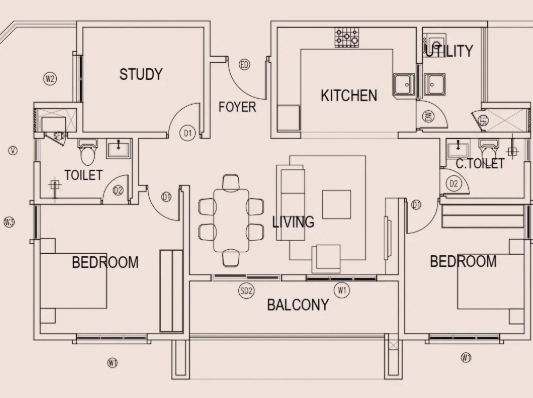 2.5 BHK Flat in Ramky Fortuna in Whitefield, Bangalore - Image 929202