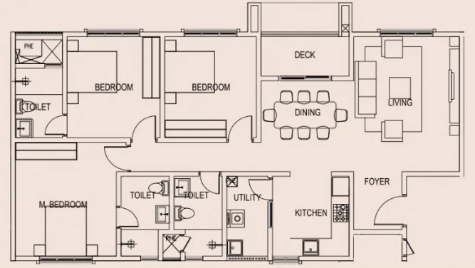 3 BHK Flat in Ramky Fortuna in Whitefield, Bangalore - Image 929203