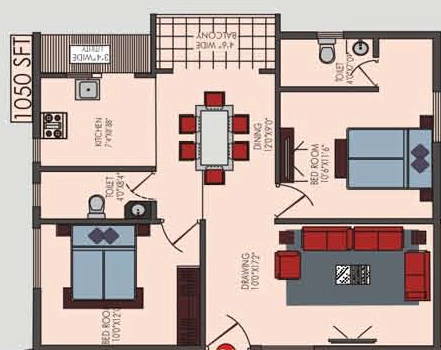 2 BHK Flat in Sekhar Ridge in Bhoganahalli, Bangalore - Image 929211