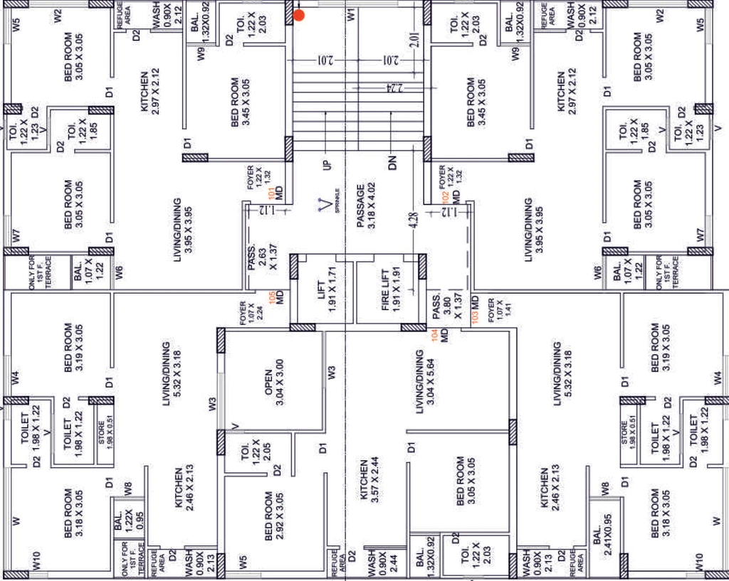 Floor Plan of Atulyam Aangan 2 in Madhapar, Rajkot - Image 430367