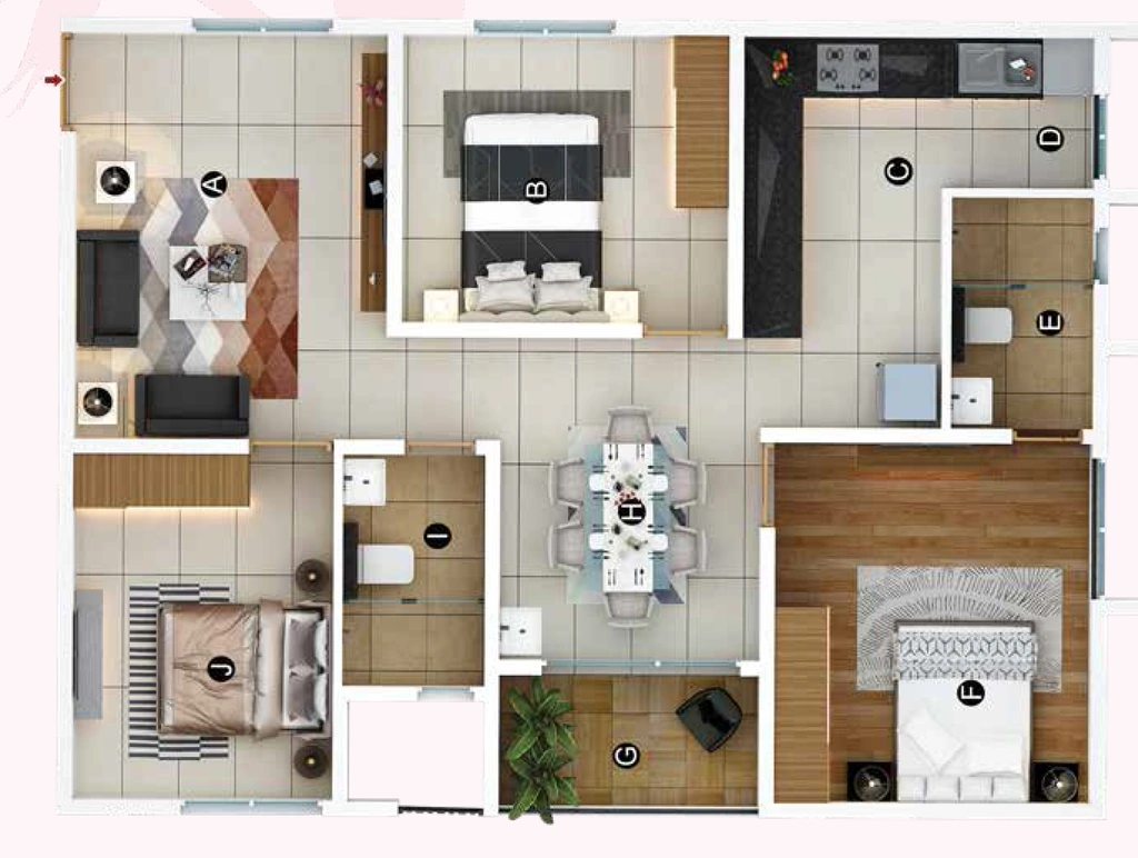 3 BHK Flat in Trifecta Veranza in Sarjapur, Bangalore - Image 929245