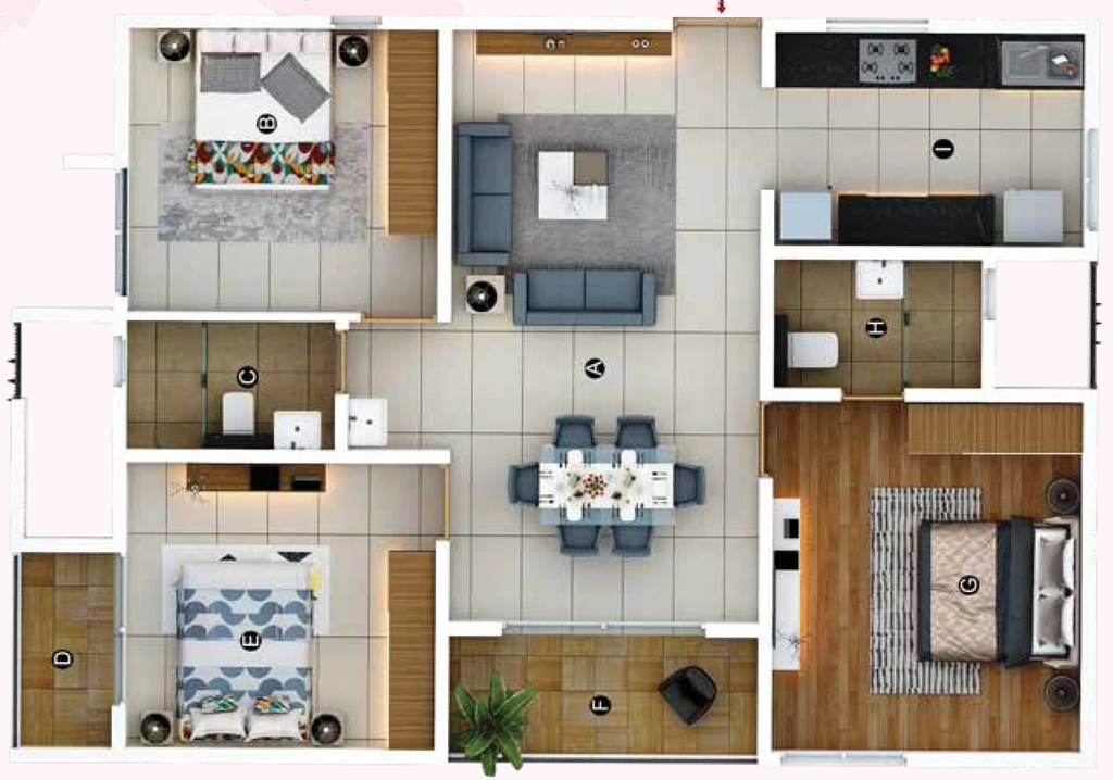 3 BHK Flat in Trifecta Veranza in Sarjapur, Bangalore - Image 929246