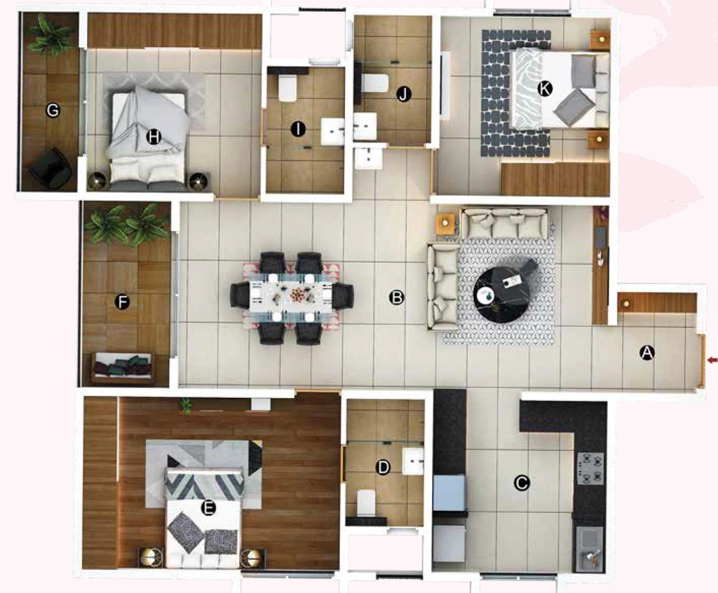 3 BHK Flat in Trifecta Veranza in Sarjapur, Bangalore - Image 929247