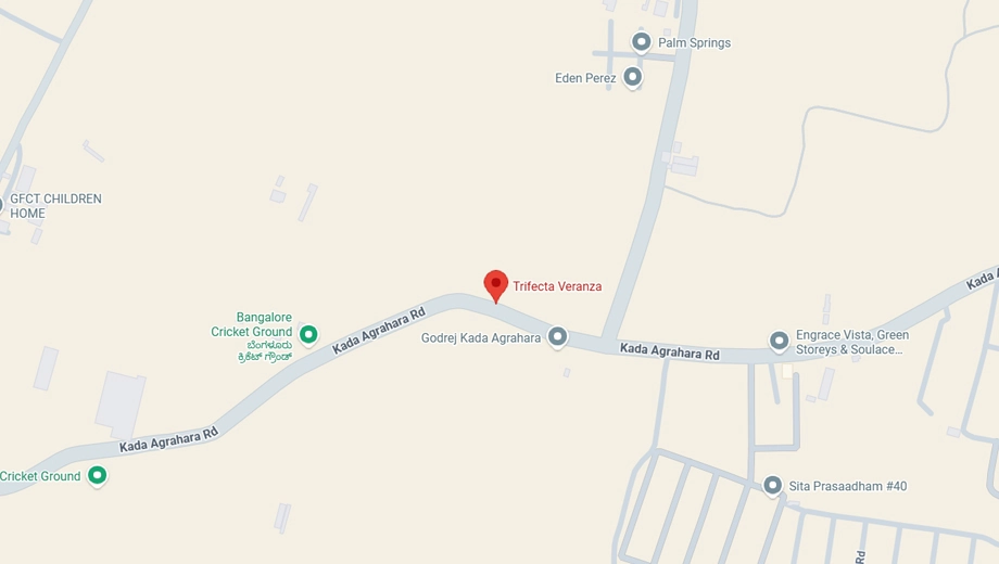 Location of Trifecta Veranza in Sarjapur, Bangalore - Image 430393