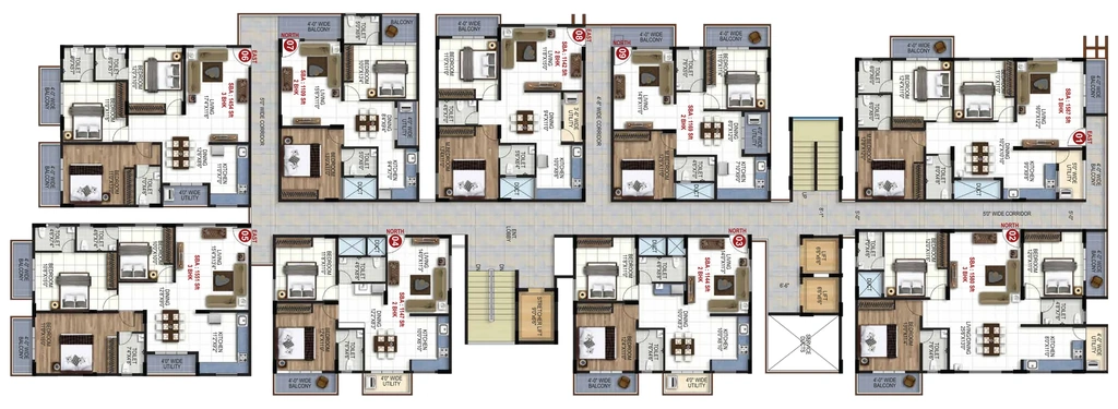 Floor Plan of Garuda Park View in Hoskote, Bangalore - Image 430417