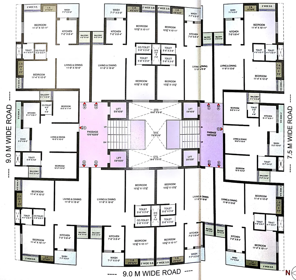 Master Plan of Balaji Shiv Sagar Apartment in Manharpur, Rajkot - Image 430407