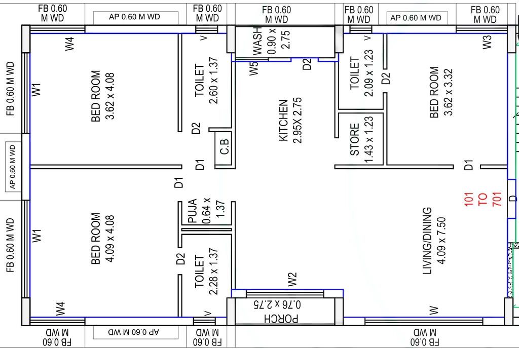 3 BHK Flat in Earth Orchid in Madhapar, Rajkot - Image 929258