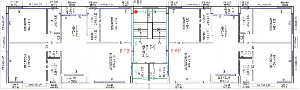 Floor Plan of Earth Orchid in Madhapar, Rajkot - Image 430423