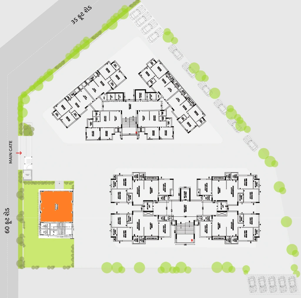 Master Plan of Harikrushna Height in Madhapar, Rajkot - Image 430429