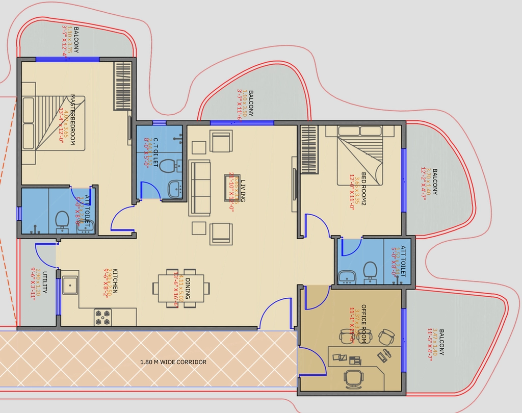 3 BHK Flat in Axis Niran in Sarjapur Road, Bangalore - Image 929282