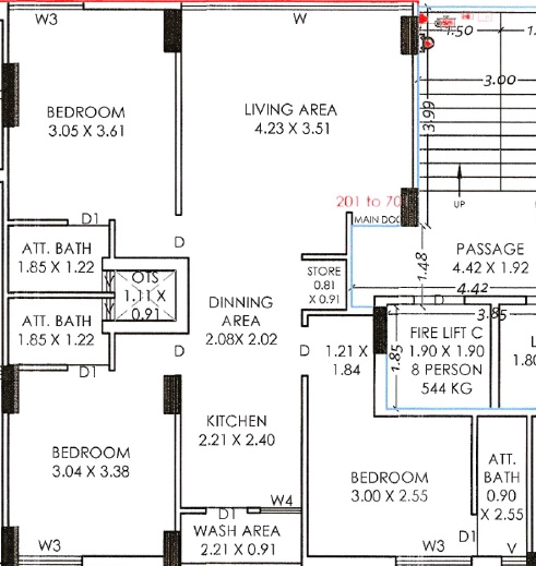 3 BHK Flat in Krishna Silver Nest in Madhapar, Rajkot - Image 929278