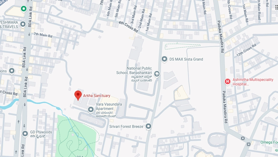 Location of Arkha Sanctuary in Subramanyapura, Bangalore - Image 430509