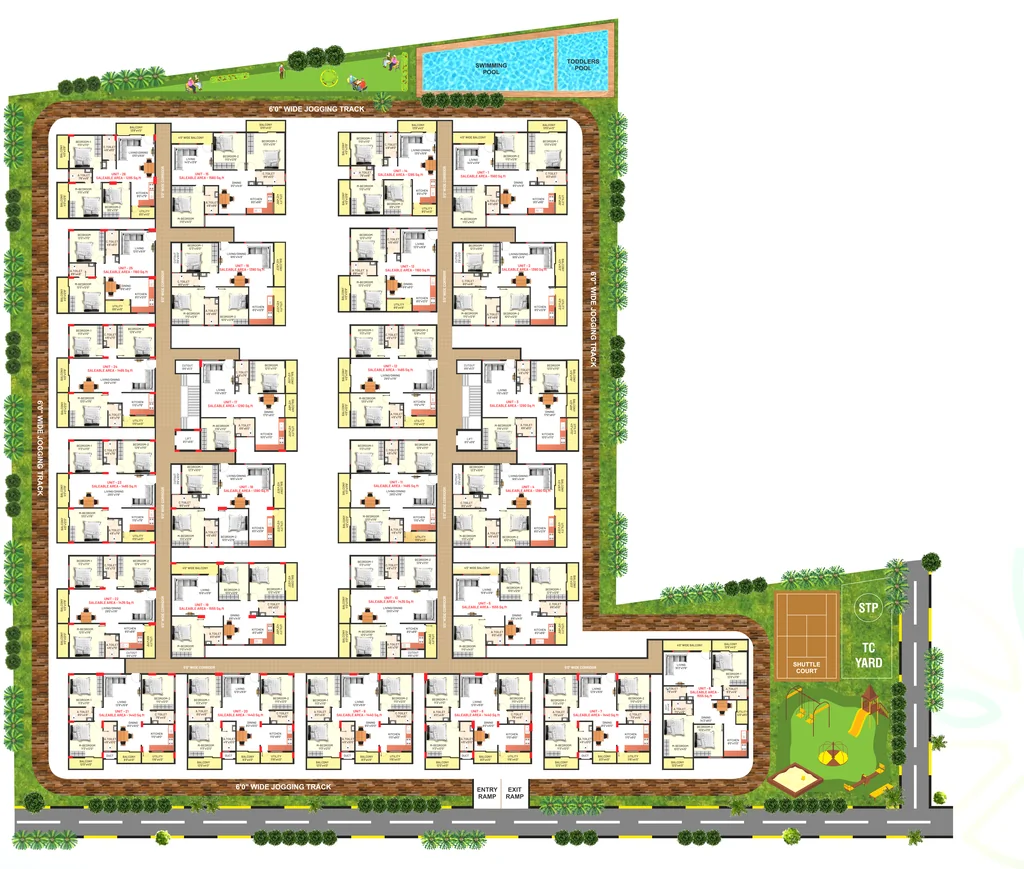 Master Plan of Arkha Sanctuary in Subramanyapura, Bangalore - Image 430519