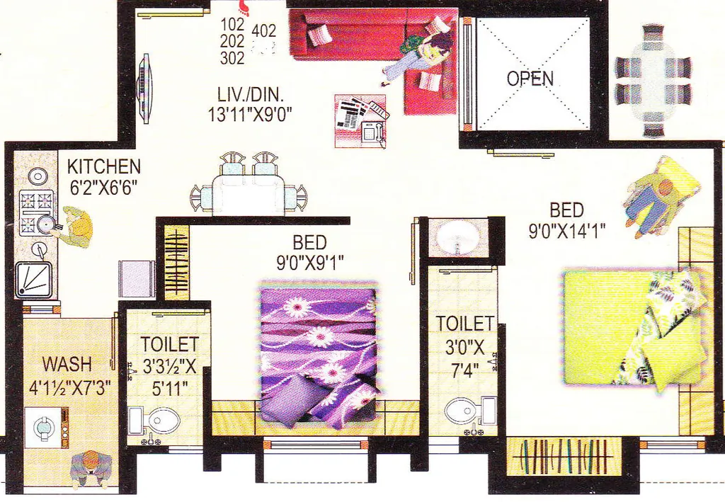 2 BHK Flat in Madhav 2 in Madhapar, Rajkot - Image 929288