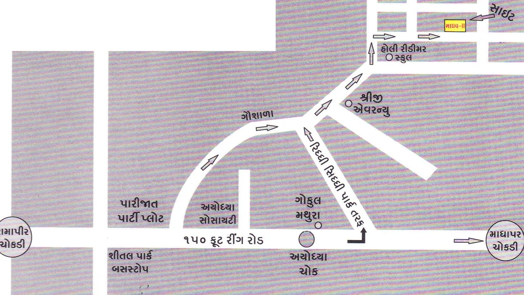 Location of Madhav 2 in Madhapar, Rajkot - Image 430487