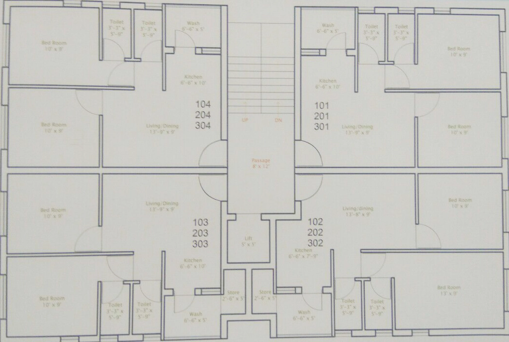 Floor Plan of Madhav 3 in Madhapar, Rajkot - Image 430526