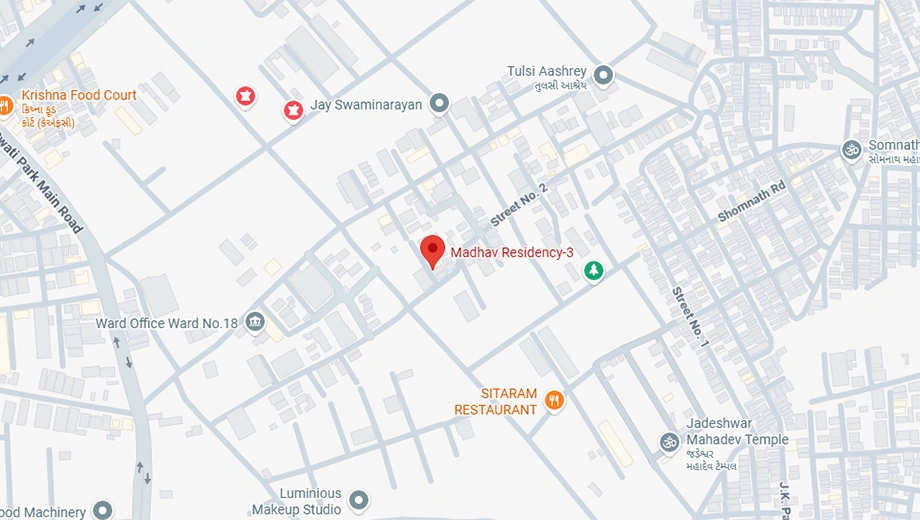 Location of Madhav 3 in Madhapar, Rajkot - Image 430524