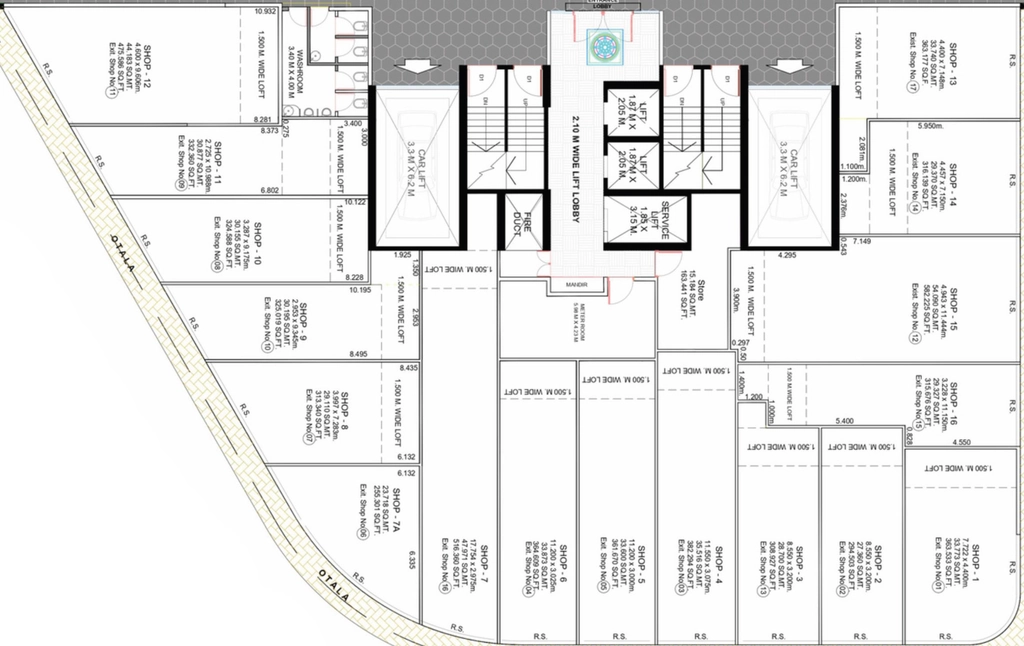 Floor Plan of Commercial Emerald Horizons in Belapur, Navi Mumbai - Image 430542