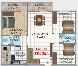 3 BHK Flat in Mamtha Paradise in Uttarahalli, Bangalore - Image 929320