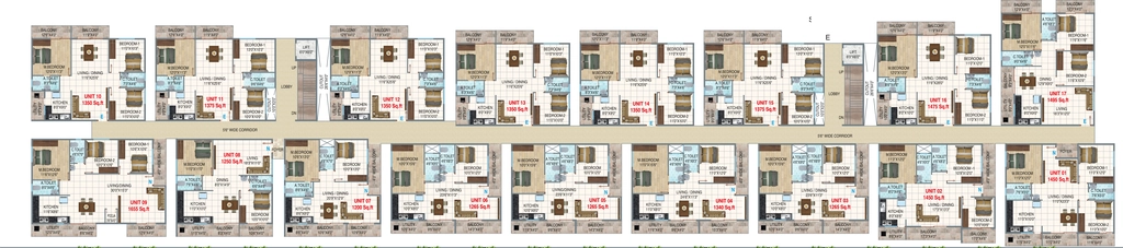 Floor Plan of Mamtha Paradise in Uttarahalli, Bangalore - Image 430562