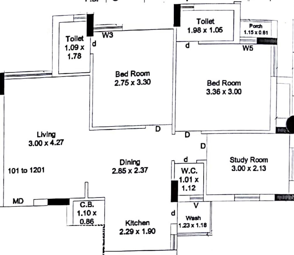 2.5 BHK Flat in Matru Estella in Madhapar, Rajkot - Image 929324