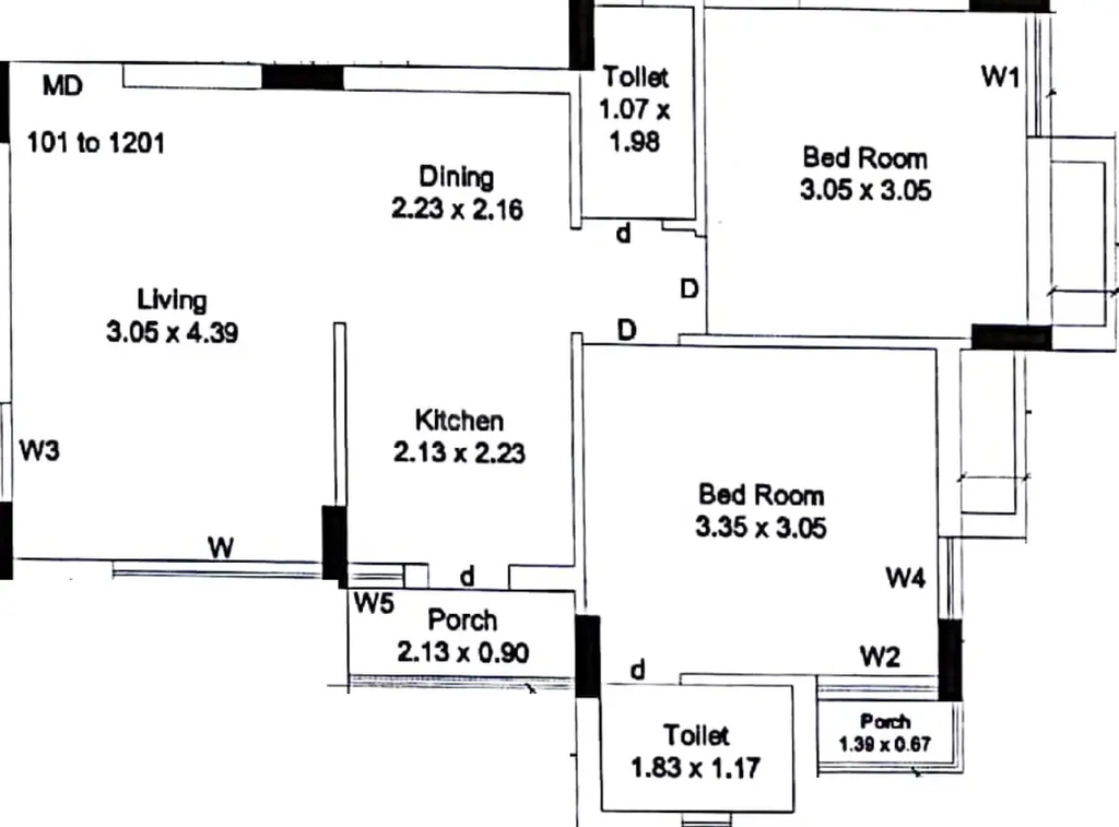 2 BHK Flat in Matru Estella in Madhapar, Rajkot - Image 929322