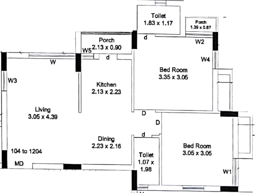 2 BHK Flat in Matru Estella in Madhapar, Rajkot - Image 929323