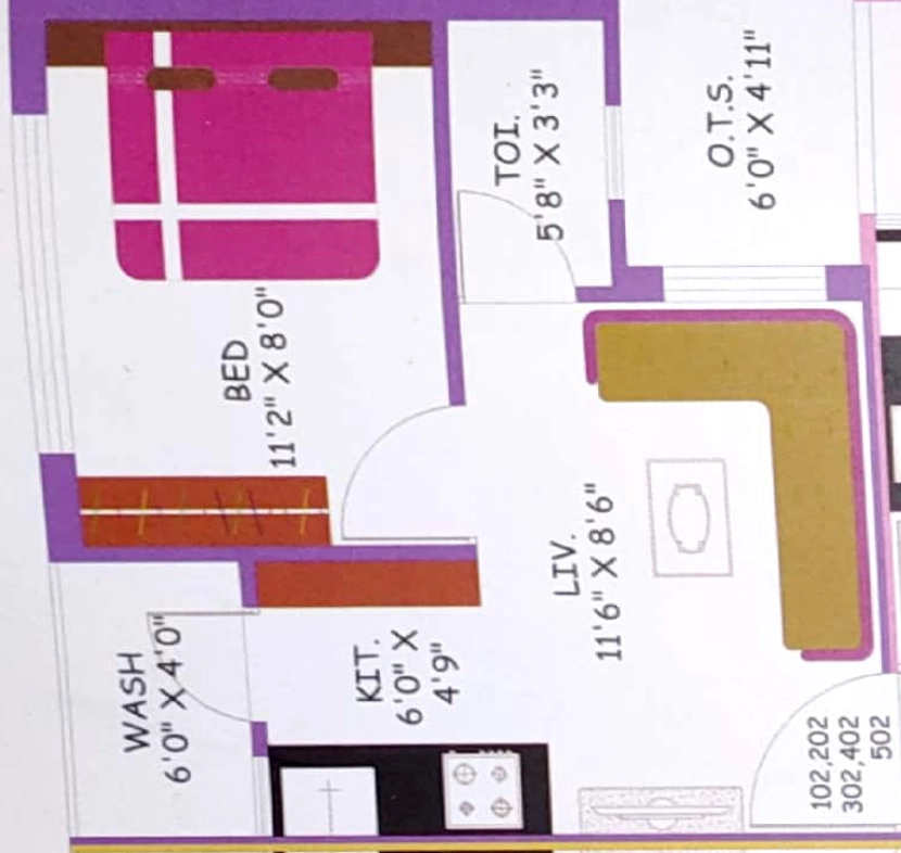 1 BHK Flat in Mitul Sankalp Siddh in Madhapar, Rajkot - Image 929328