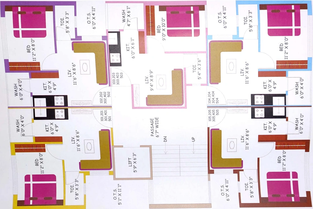Floor Plan of Mitul Sankalp Siddh in Madhapar, Rajkot - Image 430582