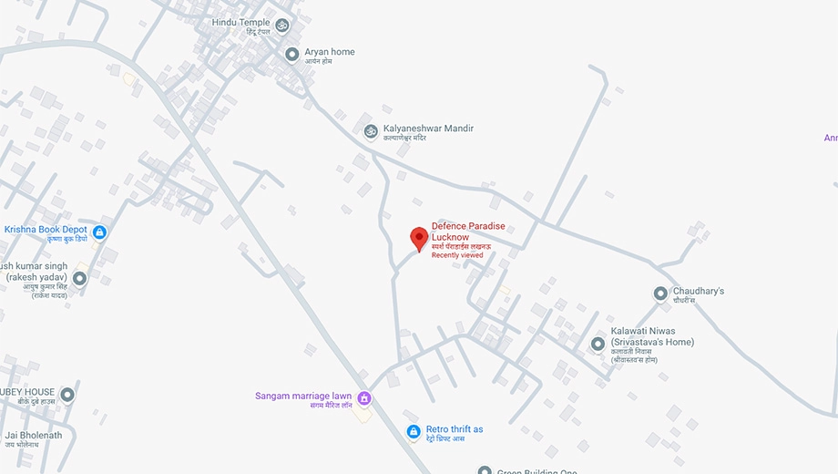 Location of Villa Dharni Defence Paradise in Sarojini Nagar, Lucknow - Image 430615