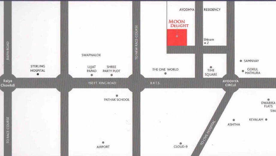 Location of Atul Moon Delight in Madhapar, Rajkot - Image 430607