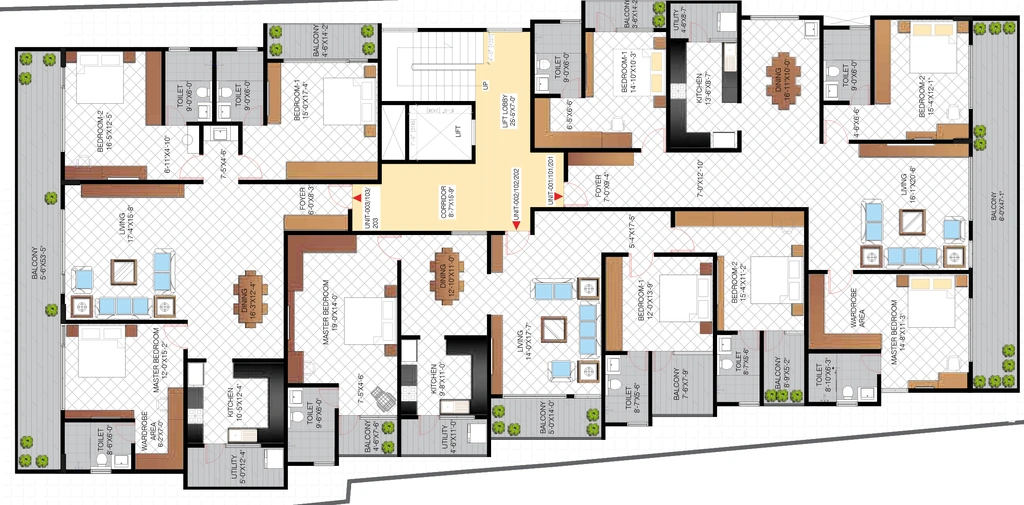 Floor Plan of Lewis Ferris in Benson Town, Bangalore - Image 430647