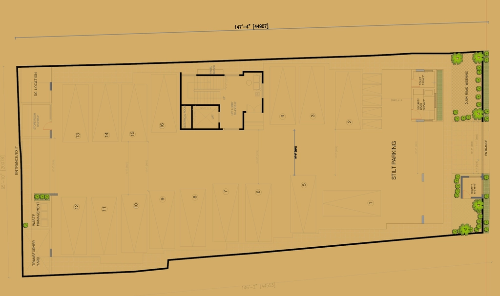 Master Plan of Lewis Ferris in Benson Town, Bangalore - Image 430648