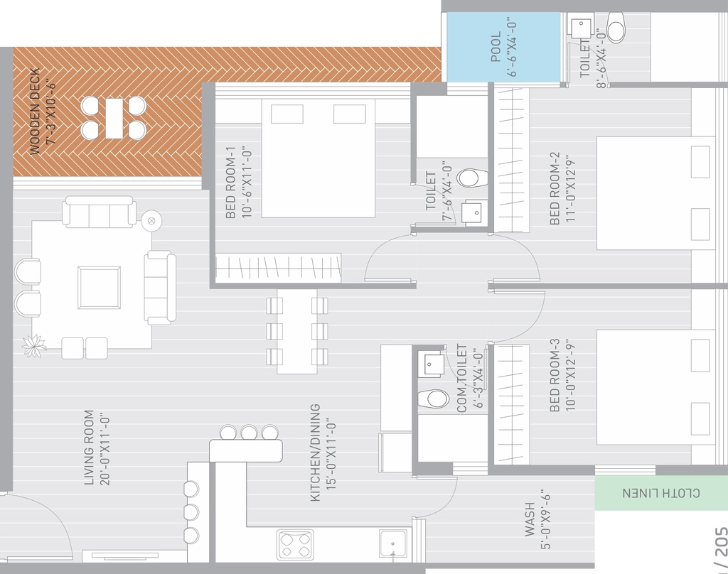 3 BHK Flat in Crystal Nexus Udyaat in Madhapar, Rajkot - Image 929358