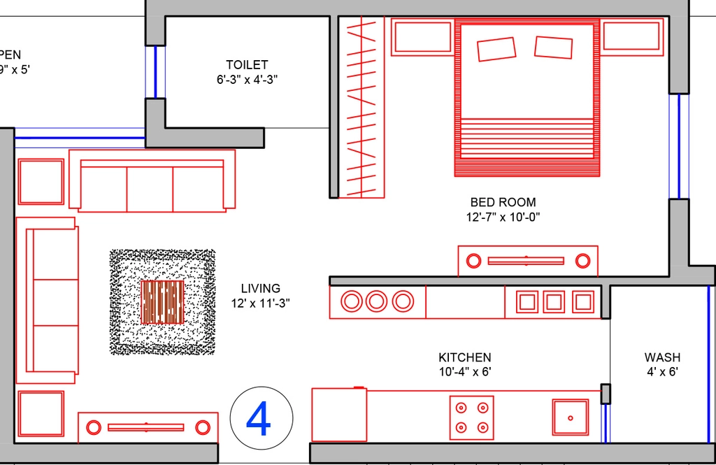 1 BHK Flat in Shardaben Om Appartment in Madhapar, Rajkot - Image 929360