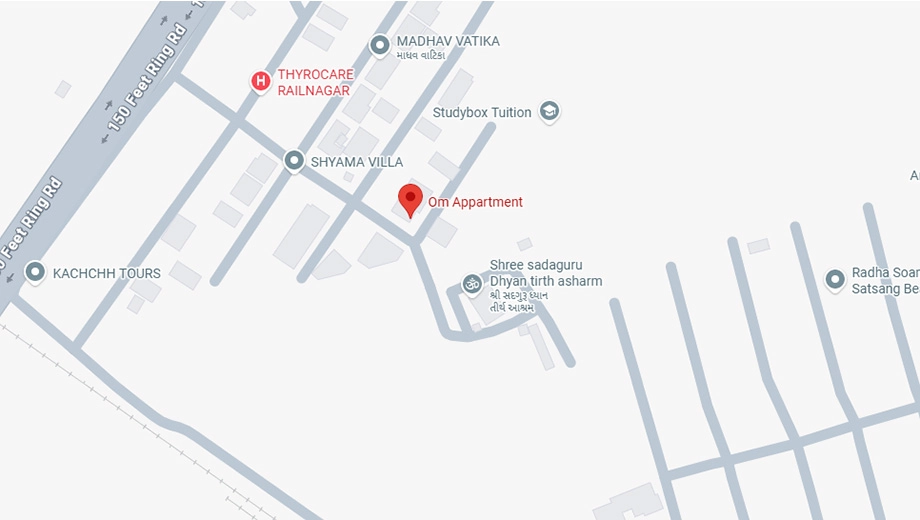 Location of Shardaben Om Appartment in Madhapar, Rajkot - Image 430663
