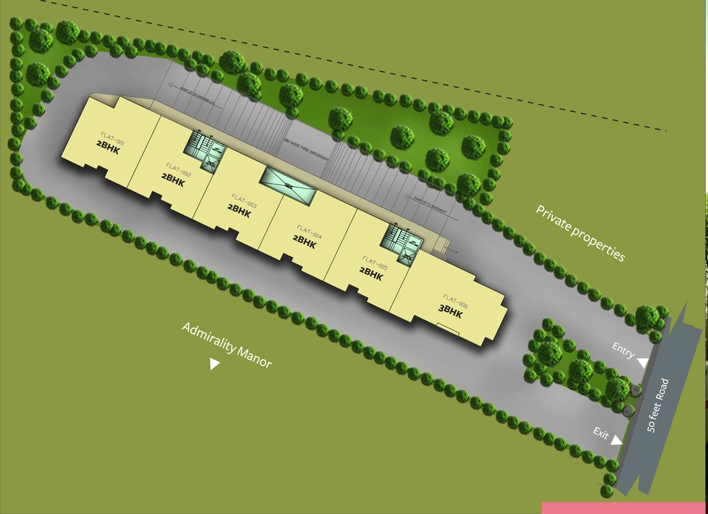 Master Plan of Gopalan Admirality Court in Indiranagar, Bangalore - Image 430724
