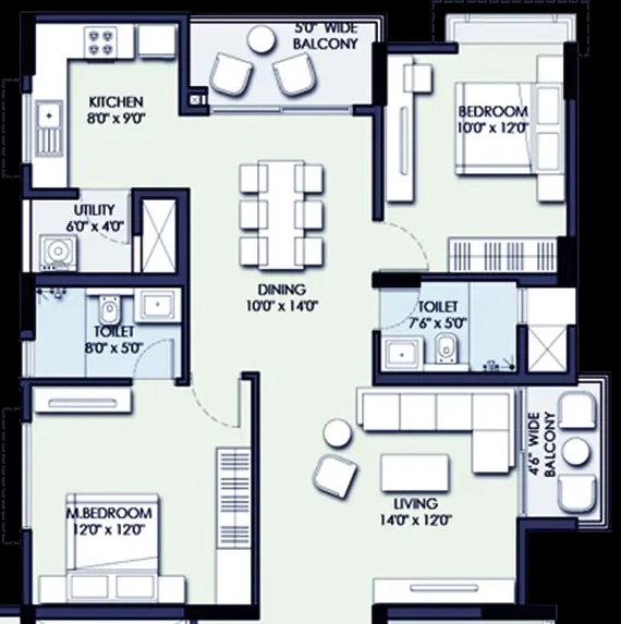 2 BHK Flat in Legend Valencia in Singasandra, Bangalore - Image 929378