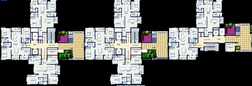 Floor Plan of Legend Valencia in Singasandra, Bangalore - Image 430716